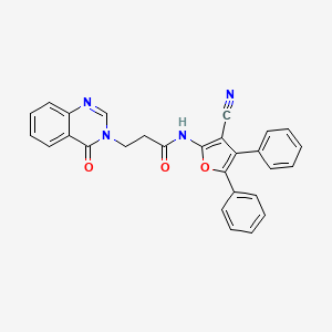 N-(3-cyano-4,5-diphenyl-2-furyl)-3-(4-oxo-3(4H)-quinazolinyl)propanamide