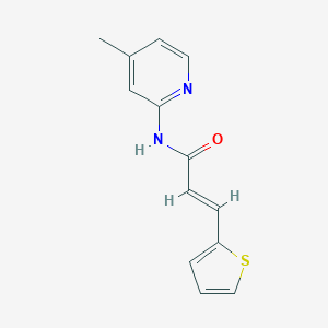 molecular formula C13H12N2OS B458351 N-(4-methyl-2-pyridinyl)-3-(2-thienyl)acrylamide 