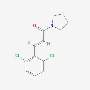 molecular formula C13H13Cl2NO B458352 1-[3-(2,6-Dichlorophenyl)acryloyl]pyrrolidine 