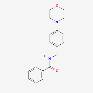 molecular formula C18H20N2O2 B4583534 N-[4-(4-吗啉基)苄基]苯甲酰胺 