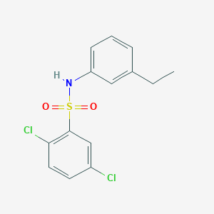 molecular formula C14H13Cl2NO2S B458354 2,5-dichloro-N-(3-ethylphenyl)benzenesulfonamide 