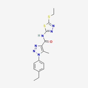 1-(4-ethylphenyl)-N-[5-(ethylthio)-1,3,4-thiadiazol-2-yl]-5-methyl-1H-1,2,3-triazole-4-carboxamide