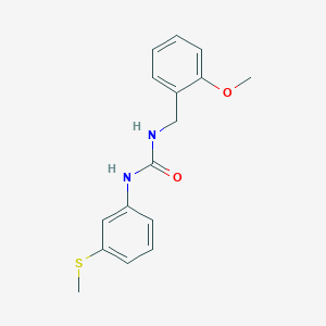 molecular formula C16H18N2O2S B4583580 N-(2-methoxybenzyl)-N'-[3-(methylthio)phenyl]urea 