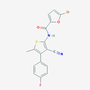 5-bromo-N-[3-cyano-4-(4-fluorophenyl)-5-methylthiophen-2-yl]furan-2-carboxamide