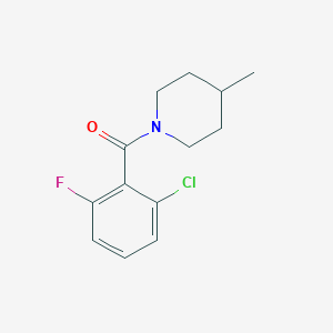 molecular formula C13H15ClFNO B4583593 1-(2-氯-6-氟苯甲酰)-4-甲基哌啶 