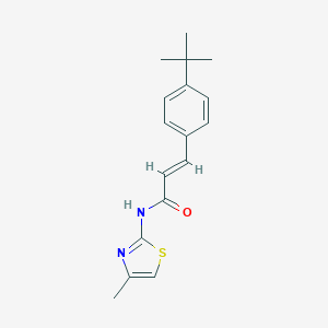 molecular formula C17H20N2OS B458361 3-(4-tert-butylphenyl)-N-(4-methyl-1,3-thiazol-2-yl)acrylamide 