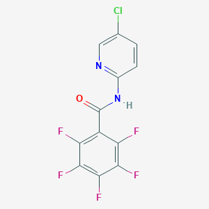 molecular formula C12H4ClF5N2O B458363 N-(5-chloropyridin-2-yl)-2,3,4,5,6-pentafluorobenzamide 