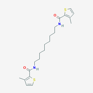 molecular formula C21H30N2O2S2 B458375 3-methyl-N-(9-{[(3-methyl-2-thienyl)carbonyl]amino}nonyl)-2-thiophenecarboxamide 