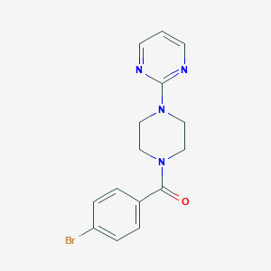 molecular formula C15H15BrN4O B458376 2-[4-(4-Bromobenzoyl)-1-piperazinyl]pyrimidine CAS No. 547703-37-7