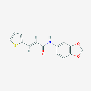 molecular formula C14H11NO3S B458379 N-(1,3-benzodioxol-5-yl)-3-(2-thienyl)acrylamide CAS No. 476308-34-6