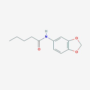 molecular formula C12H15NO3 B458380 N-(1,3-benzodioxol-5-yl)pentanamide CAS No. 448233-13-4