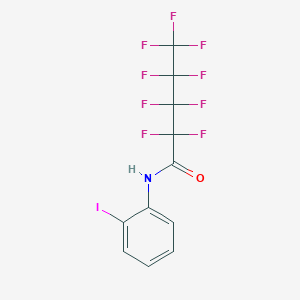 molecular formula C11H5F9INO B458383 2,2,3,3,4,4,5,5,5-nonafluoro-N-(2-iodophenyl)pentanamide 