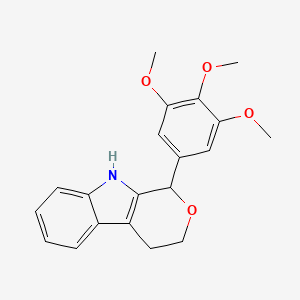 molecular formula C20H21NO4 B4583877 1-(3,4,5-trimethoxyphenyl)-1,3,4,9-tetrahydropyrano[3,4-b]indole 