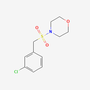 molecular formula C11H14ClNO3S B4583884 4-[(3-氯苄基)磺酰基]吗啉 