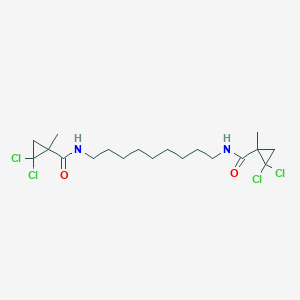 molecular formula C19H30Cl4N2O2 B458391 2,2-dichloro-N-(9-{[(2,2-dichloro-1-methylcyclopropyl)carbonyl]amino}nonyl)-1-methylcyclopropanecarboxamide 