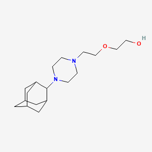 molecular formula C18H32N2O2 B4583915 2-{2-[4-(2-金刚烷基)-1-哌嗪基]乙氧基}乙醇 