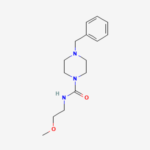 molecular formula C15H23N3O2 B4583960 4-benzyl-N-(2-methoxyethyl)-1-piperazinecarboxamide 