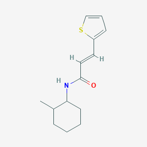 molecular formula C14H19NOS B458399 N-(2-methylcyclohexyl)-3-(2-thienyl)acrylamide 