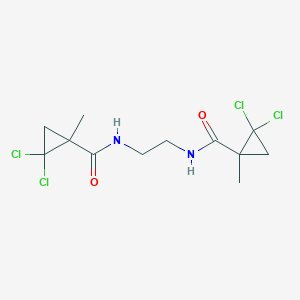 molecular formula C12H16Cl4N2O2 B458401 2,2-dichloro-N-(2-{[(2,2-dichloro-1-methylcyclopropyl)carbonyl]amino}ethyl)-1-methylcyclopropanecarboxamide 