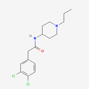 molecular formula C16H22Cl2N2O B4584030 2-(3,4-dichlorophenyl)-N-(1-propyl-4-piperidinyl)acetamide 