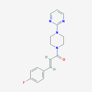 molecular formula C17H17FN4O B458404 2-{4-[3-(4-Fluorophenyl)acryloyl]-1-piperazinyl}pyrimidine CAS No. 546076-74-8