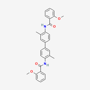 molecular formula C30H28N2O4 B4584043 N,N'-(3,3'-dimethyl-4,4'-biphenyldiyl)bis(2-methoxybenzamide) 