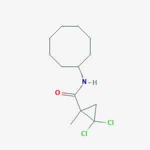 molecular formula C13H21Cl2NO B458407 2,2-dichloro-N-cyclooctyl-1-methylcyclopropanecarboxamide 