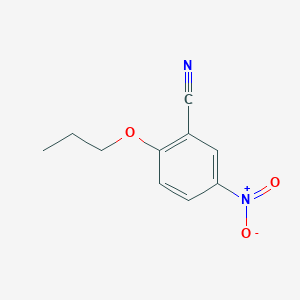 molecular formula C10H10N2O3 B4584084 5-硝基-2-丙氧基苯甲腈 