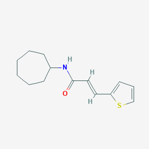 molecular formula C14H19NOS B458410 N-cycloheptyl-3-(2-thienyl)acrylamide 