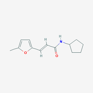 N-cyclopentyl-3-(5-methyl-2-furyl)acrylamide