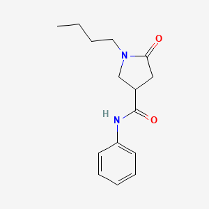 1-butyl-5-oxo-N-phenyl-3-pyrrolidinecarboxamide