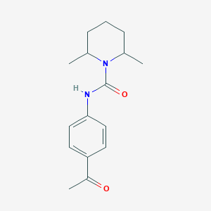 molecular formula C16H22N2O2 B4584129 N-(4-乙酰基苯基)-2,6-二甲基-1-哌啶甲酰胺 