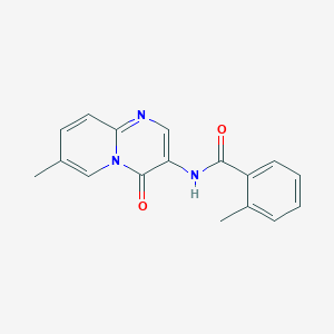 molecular formula C17H15N3O2 B4584175 2-methyl-N-(7-methyl-4-oxo-4H-pyrido[1,2-a]pyrimidin-3-yl)benzamide 