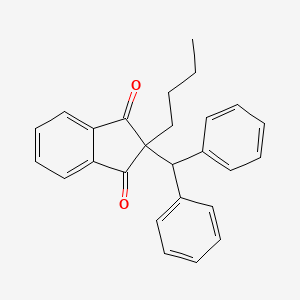 2-butyl-2-(diphenylmethyl)-1H-indene-1,3(2H)-dione