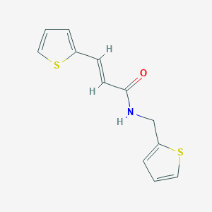 molecular formula C12H11NOS2 B458426 3-(2-thienyl)-N-(2-thienylmethyl)acrylamide 