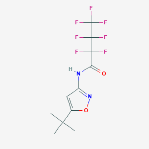 molecular formula C11H11F7N2O2 B458427 N-(5-tert-butyl-1,2-oxazol-3-yl)-2,2,3,3,4,4,4-heptafluorobutanamide 