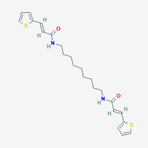 molecular formula C23H30N2O2S2 B458429 3-(2-thienyl)-N-(9-{[3-(2-thienyl)acryloyl]amino}nonyl)acrylamide 