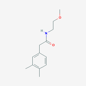 molecular formula C13H19NO2 B4584294 2-(3,4-dimethylphenyl)-N-(2-methoxyethyl)acetamide 