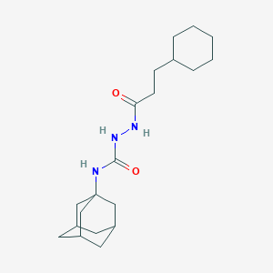 molecular formula C20H33N3O2 B458430 N-(1-adamantyl)-2-(3-cyclohexylpropanoyl)hydrazinecarboxamide 