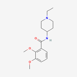 molecular formula C16H24N2O3 B4584302 N-(1-ethyl-4-piperidinyl)-2,3-dimethoxybenzamide 