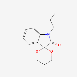 molecular formula C14H17NO3 B4584339 1'-propylspiro[1,3-dioxane-2,3'-indol]-2'(1'H)-one 