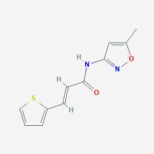 molecular formula C11H10N2O2S B458434 N-(5-methyl-3-isoxazolyl)-3-(2-thienyl)acrylamide CAS No. 476308-38-0