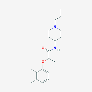 molecular formula C19H30N2O2 B4584380 2-(2,3-dimethylphenoxy)-N-(1-propyl-4-piperidinyl)propanamide 