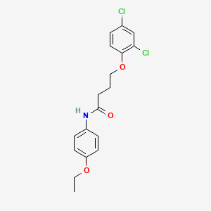 molecular formula C18H19Cl2NO3 B4584383 4-(2,4-dichlorophenoxy)-N-(4-ethoxyphenyl)butanamide 