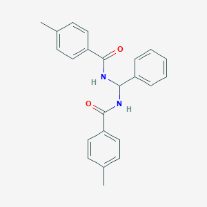 molecular formula C23H22N2O2 B458440 N,N'-Benzylidenebis(4-methylbenzamide) 