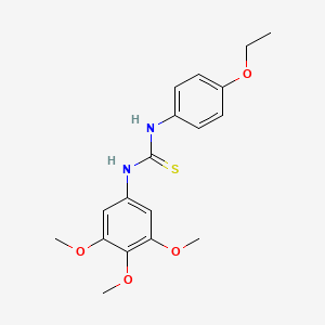 molecular formula C18H22N2O4S B4584423 N-(4-ethoxyphenyl)-N'-(3,4,5-trimethoxyphenyl)thiourea 