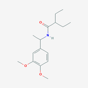 molecular formula C16H25NO3 B4584430 N-[1-(3,4-二甲氧基苯基)乙基]-2-乙基丁酰胺 