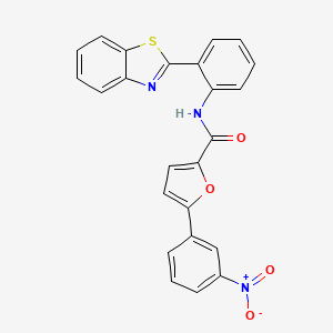 molecular formula C24H15N3O4S B4584588 N-[2-(1,3-benzothiazol-2-yl)phenyl]-5-(3-nitrophenyl)-2-furamide 
