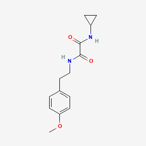molecular formula C14H18N2O3 B4584596 N-环丙基-N'-[2-(4-甲氧基苯基)乙基]乙二酰胺 