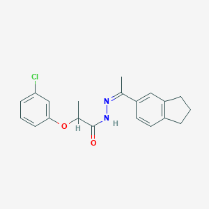 molecular formula C20H21ClN2O2 B458460 2-(3-chlorophenoxy)-N'-[1-(2,3-dihydro-1H-inden-5-yl)ethylidene]propanohydrazide 